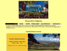 Tablet Screenshot of mapletontavern.com.au